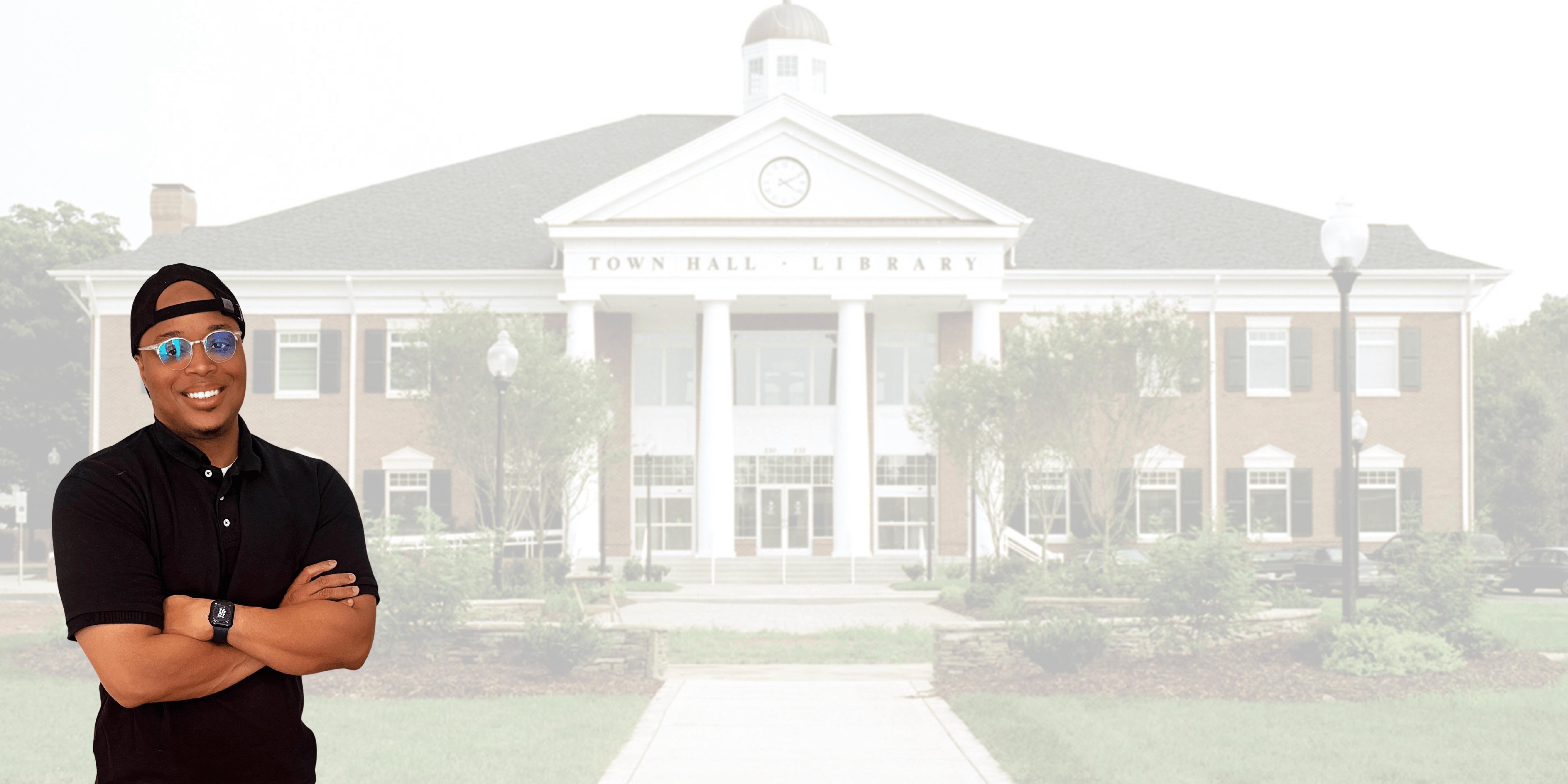 Matthews Town Hall Library: A Blend of History and Community The Matthews Town Hall Library in Matthews, NC, a historic building with classic Southern architecture.